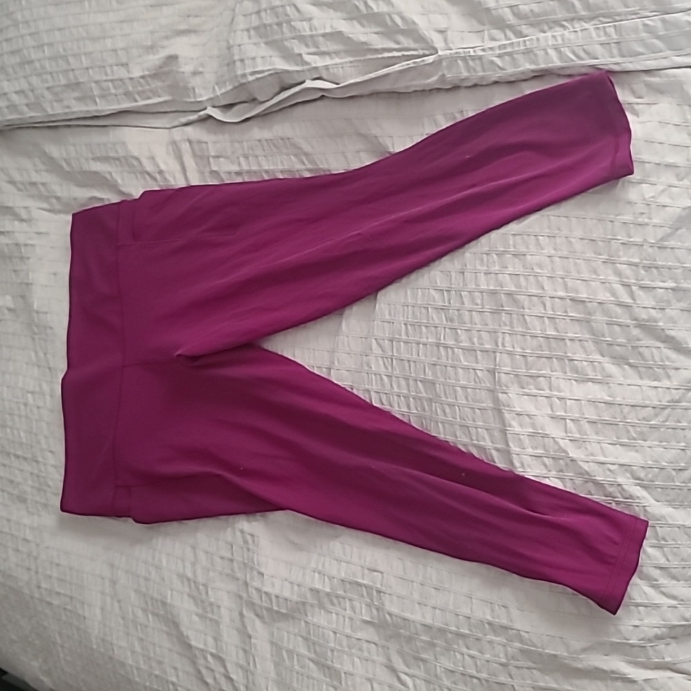 Athleta Salutation Stash High Rise 7/8 Legging XL Extra Large magenta